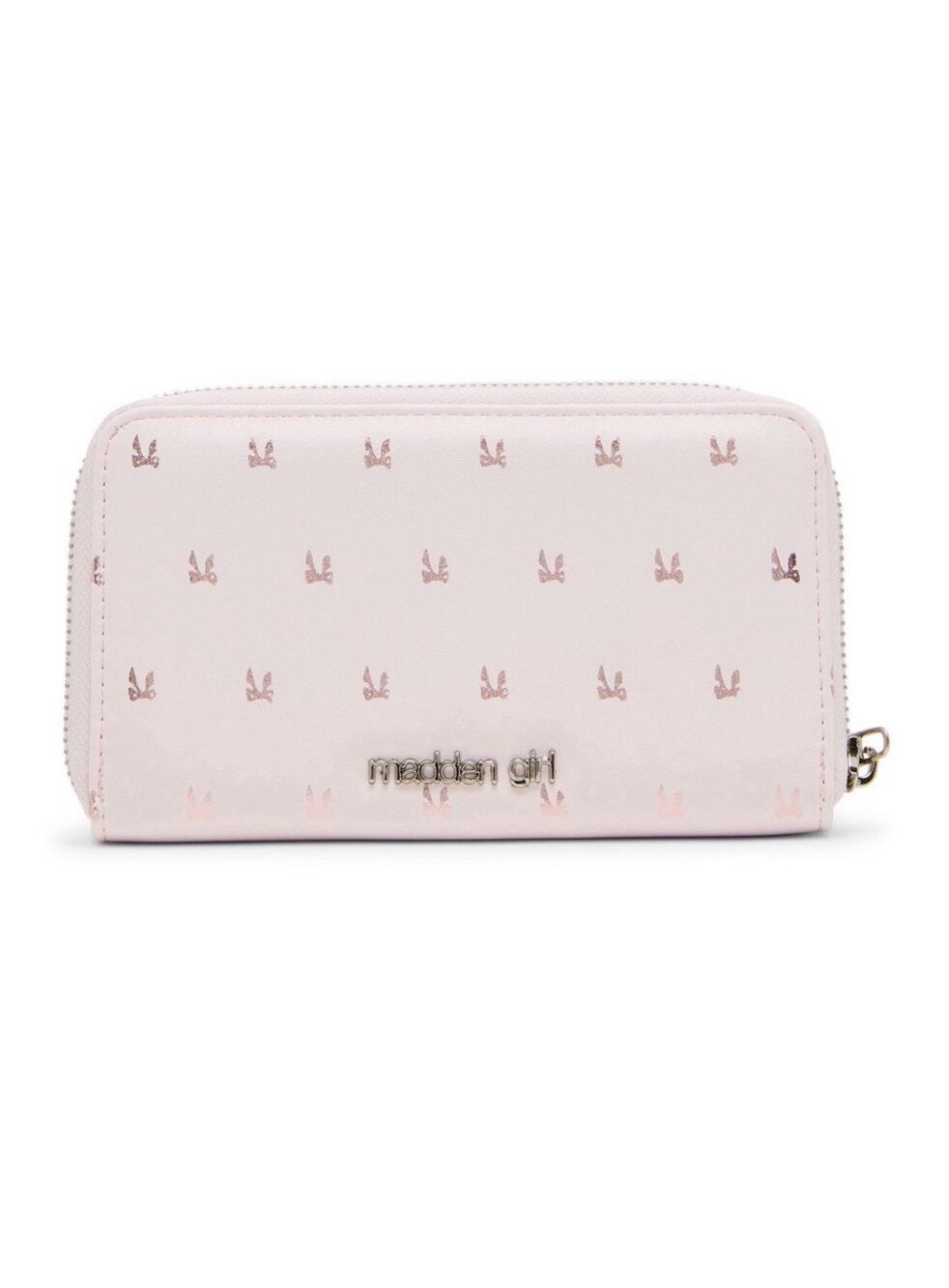 Madden Girl Simone Zipper Wallet in Rose/Pink